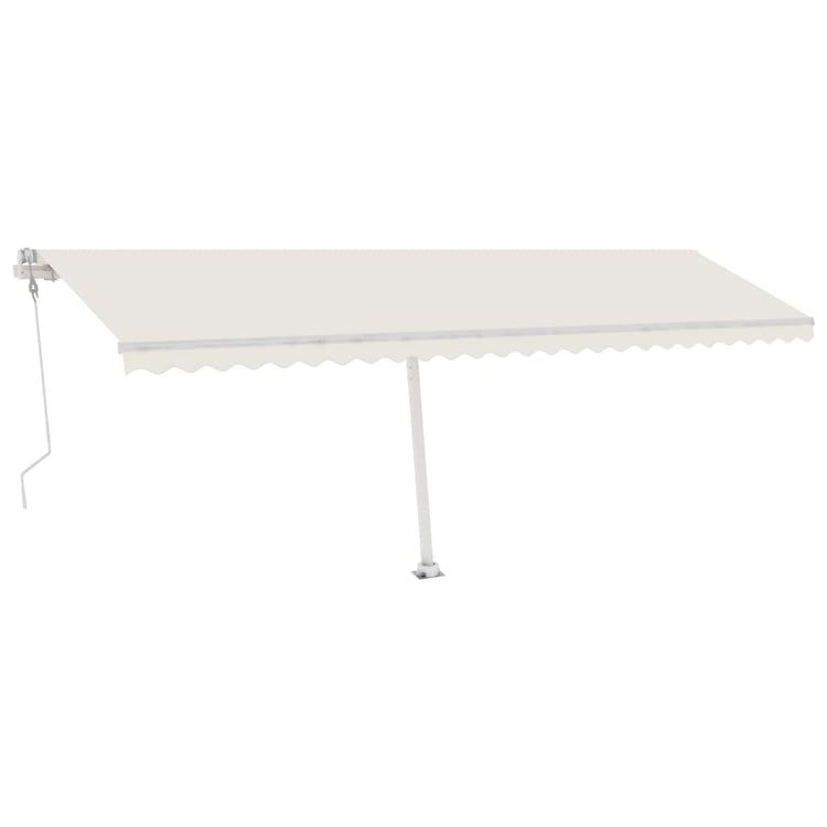 Vidaxl luifel kostenlos -ausstehende automatische 600x300 cm creme -colored