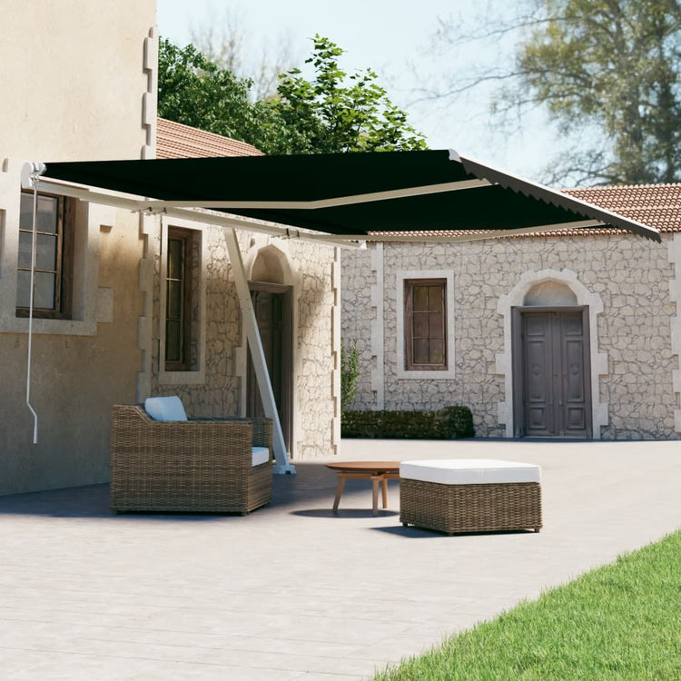 Vidaxl Laifel Free -ausstehende automatische 600x300 cm Anthrazit -geläutet