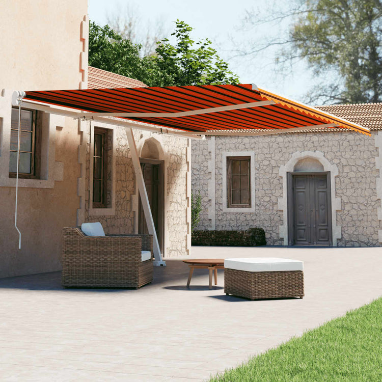 Vidaxl laifel kostenlos -ausstehende automatische 600x300 cm Orange und Braun