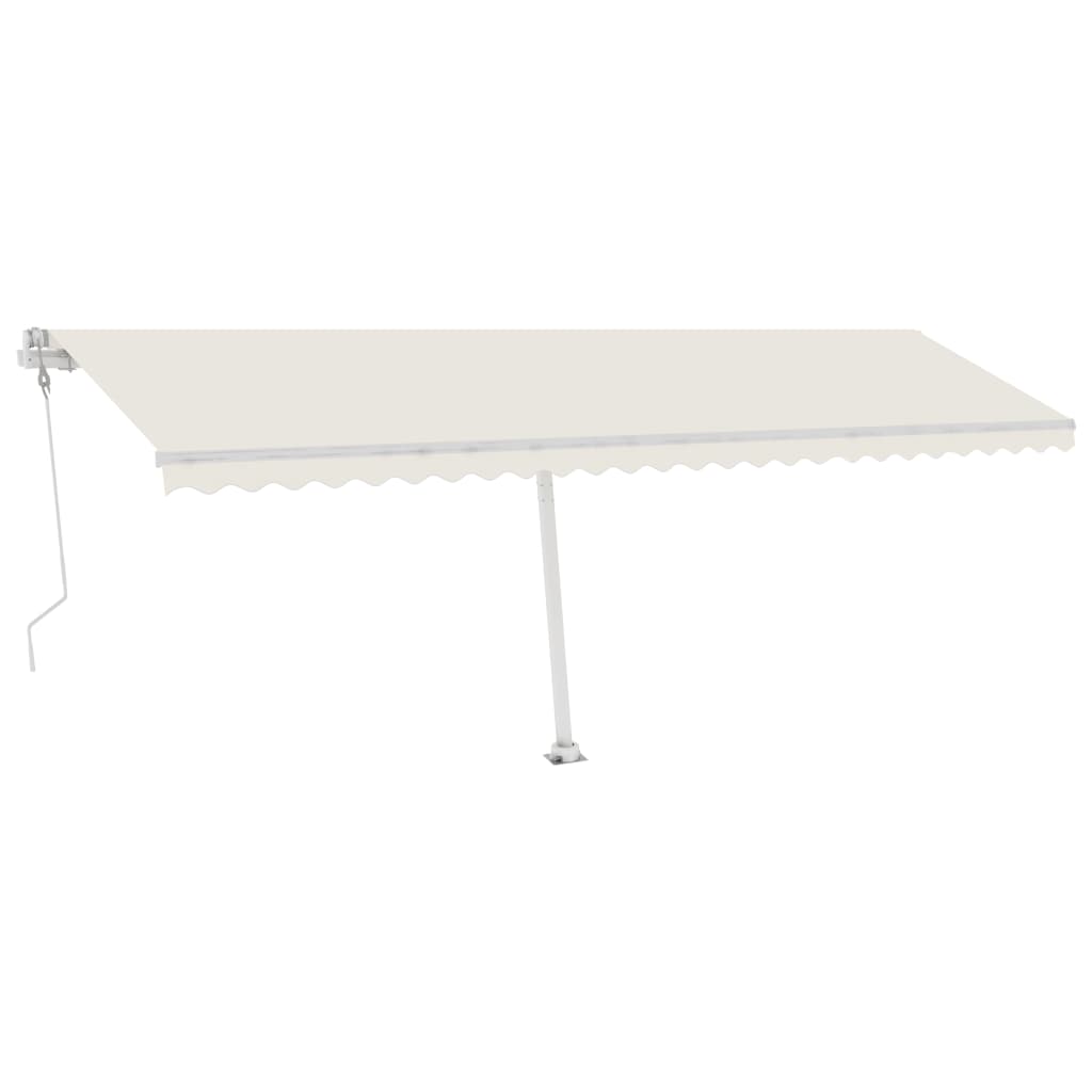 Vidaxl Luifel Automatik mit LED- und Windsensor 600x300 cm Creme Farbe