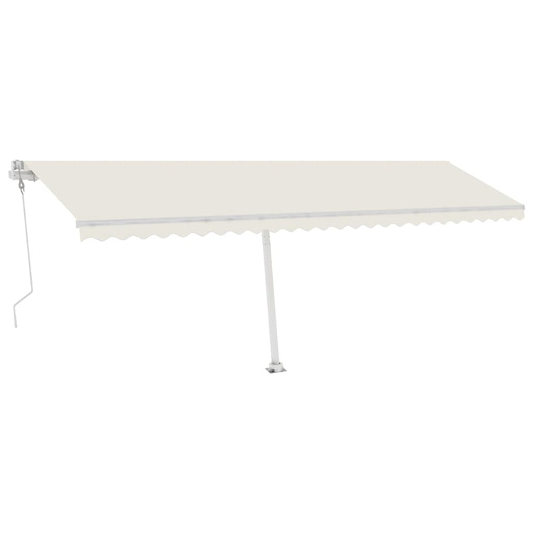 Vidaxl Luifel Automatik mit LED- und Windsensor 600x300 cm Creme Farbe