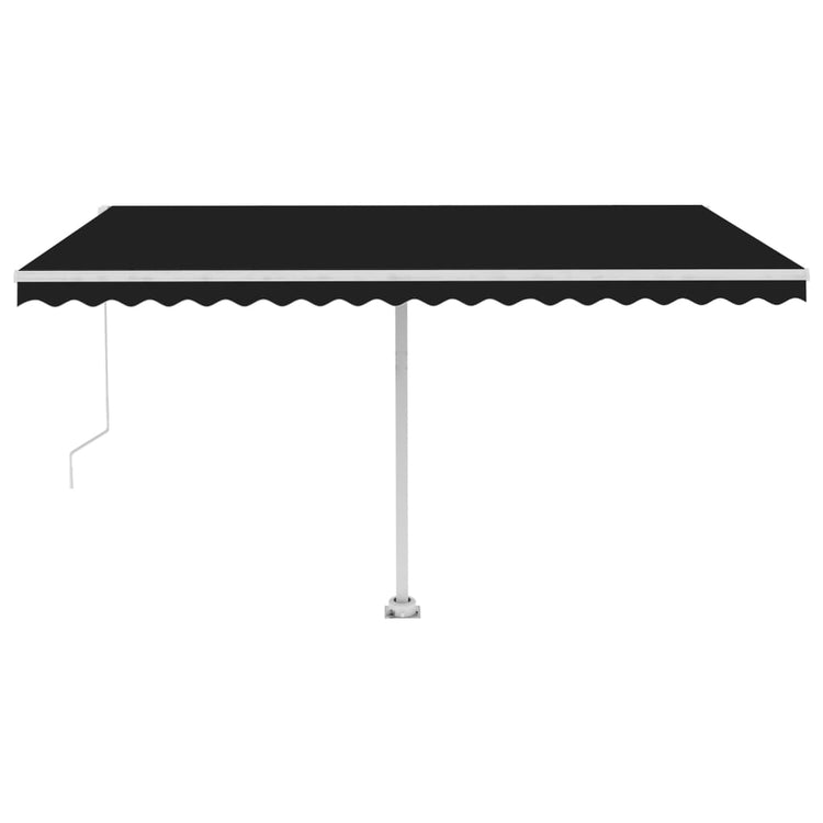 Der vidaxl luifel -abgelöste erstreckt sich 450 x 350 cm Anthrazit