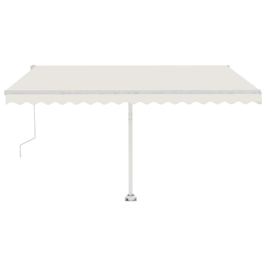 Vidaxl luifel kostenlos -ausstehende automatische 450x350 cm creme -colored