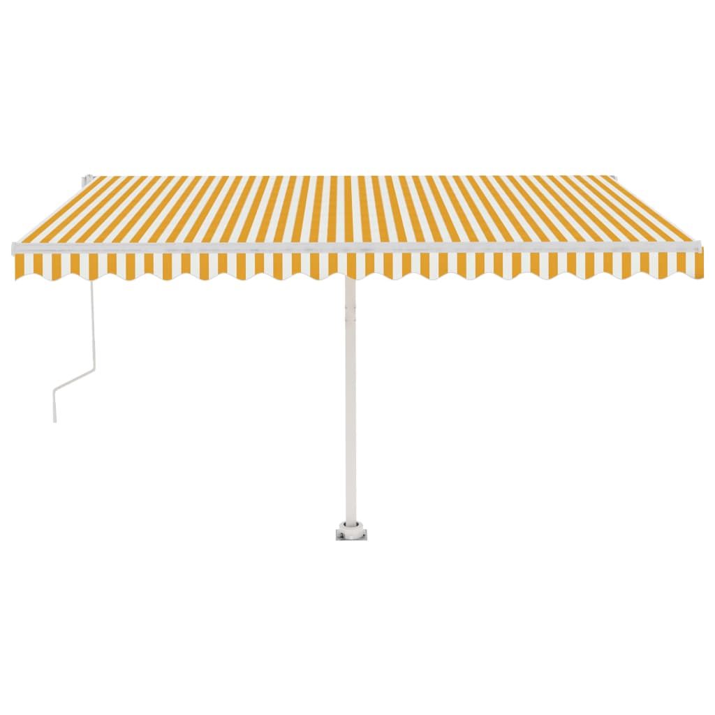 Vidaxl luifel kostenlos -Automatisch 450 x 350 cm gelb und weiß