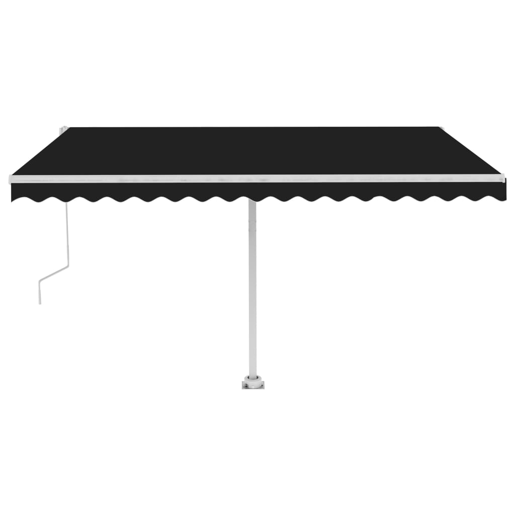 Vidaxl Laifel Free -ausstehende automatische 450x350 cm Anthrazit -geläutet