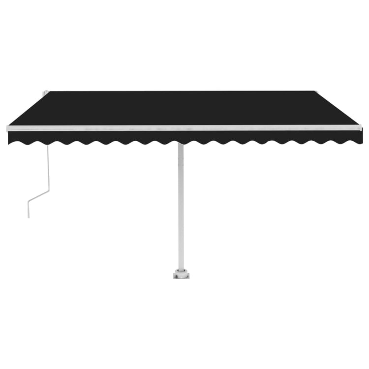 Vidaxl Laifel Free -ausstehende automatische 450x350 cm Anthrazit -geläutet