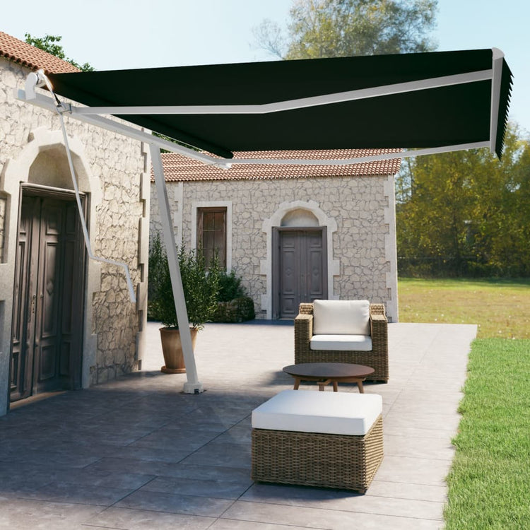 Vidaxl Laifel Free -ausstehende automatische 450x350 cm Anthrazit -geläutet