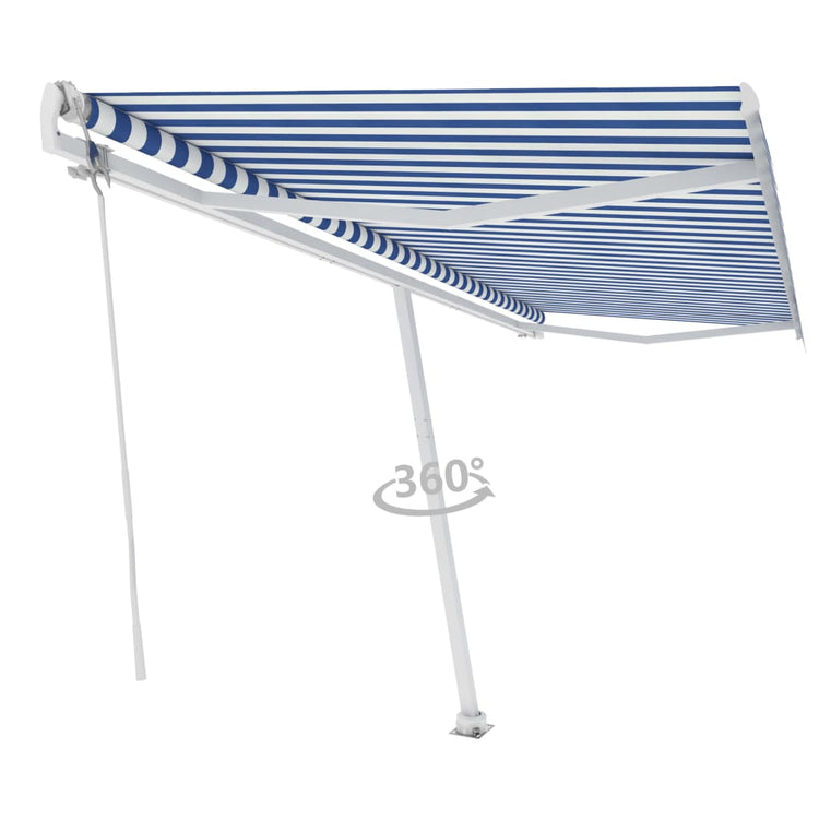 Vidaxl laifel kostenlos -ausstehende automatische 500x350 cm blau und weiß