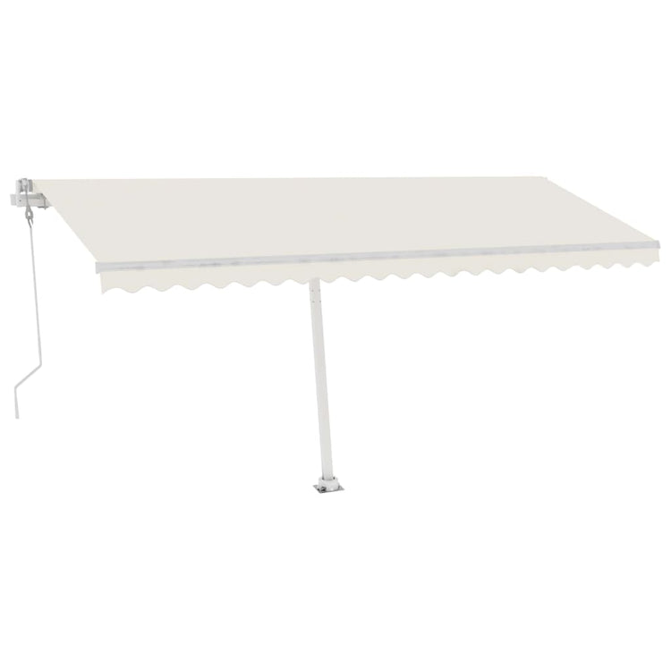 Vidaxl luifel kostenlos -ausstehende automatische 500x350 cm creme -gelenkt