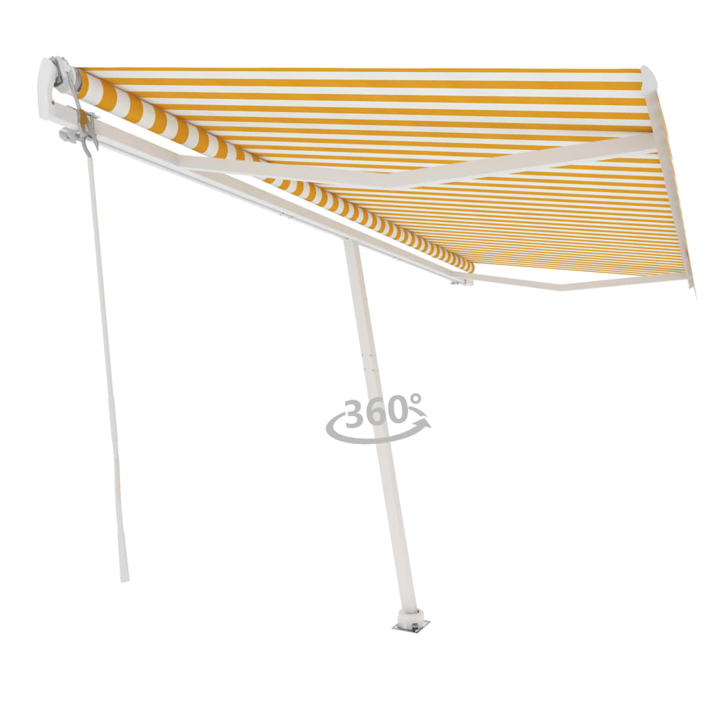 Vidaxl laifel kostenlos -ausstehende automatische 500x350 cm gelb und weiß