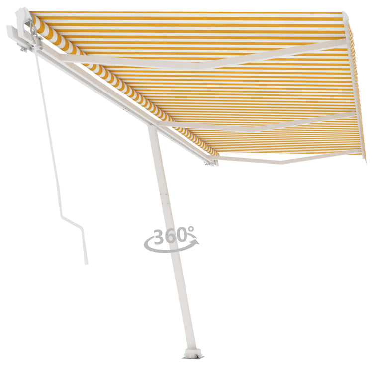 Vidaxl Laifel löschen Sie manuell 600x350 cm gelb und weiß