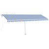 Vidaxl laifel kostenlos -ausstehende automatische 600x350 cm blau und weiß