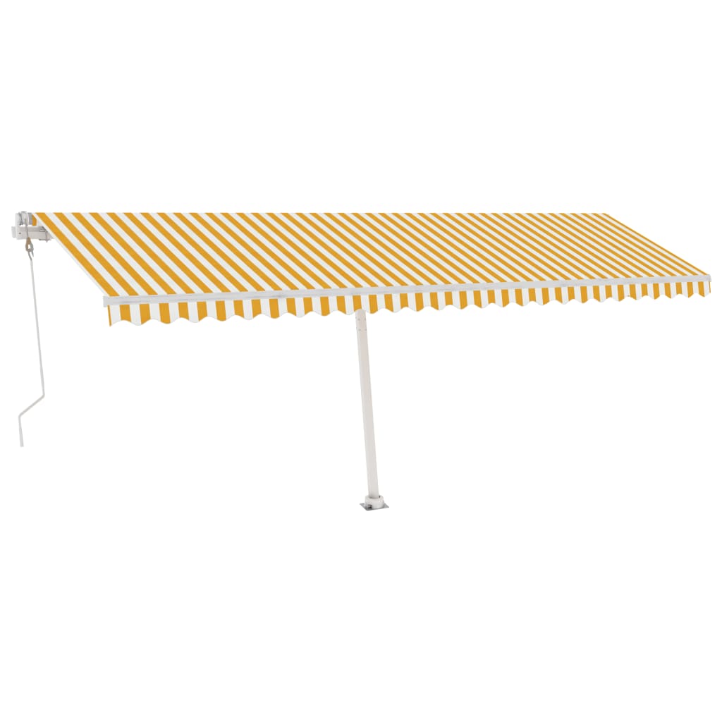 Vidaxl laifel kostenlos -ausstehende automatische 600x350 cm gelb und weiß