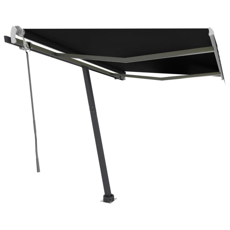 Vidaxl luifel distanziert manuell erstreckt sich 300x250 cm Anthrazit