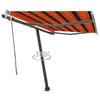 Vidaxl Laifel abgelöst manuell 300x250 cm Orange Braun herausziehen