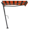 Vidaxl Laifel abgelöst manuell 300x250 cm Orange Braun herausziehen