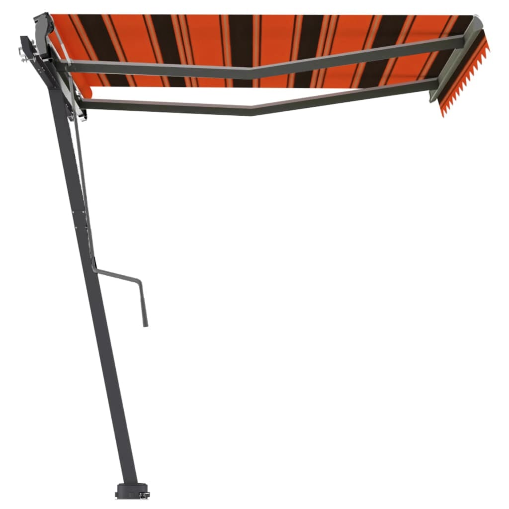 Vidaxl Laifel abgelöst manuell 300x250 cm Orange Braun herausziehen