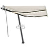 Vidaxl Luifel mit LED 300x250 cm cremefarbener geleitet