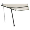 Vidaxl Luifel mit LED 300x250 cm cremefarbener geleitet