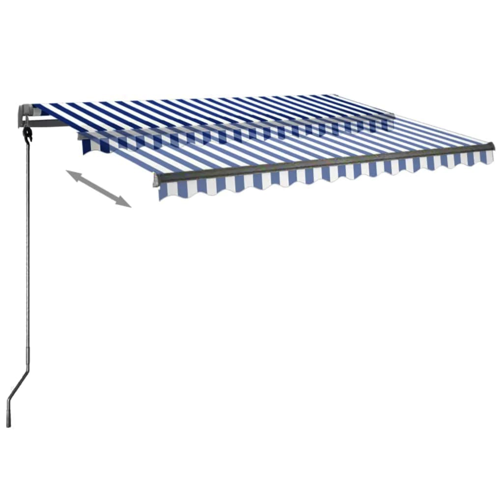 Vidaxl laifel kostenlos -ausstehende automatische 300x250 cm blau und weiß