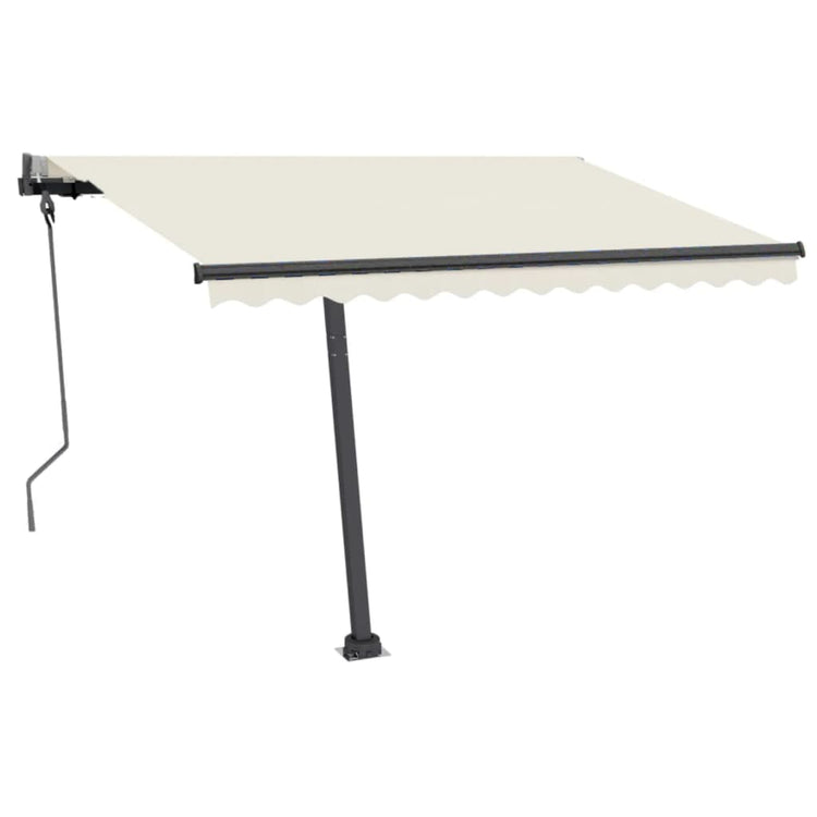 Vidaxl luifel kostenlos -ausstehende automatische 300x250 cm creme -gelenkt