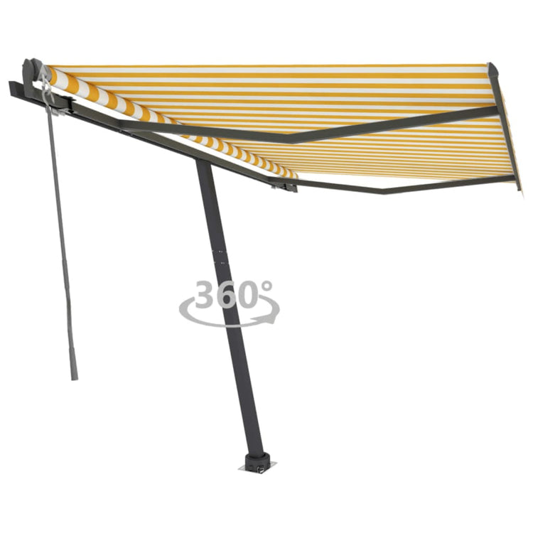 Vidaxl laifel kostenlos -ausstehende automatische 300x250 cm gelb und weiß