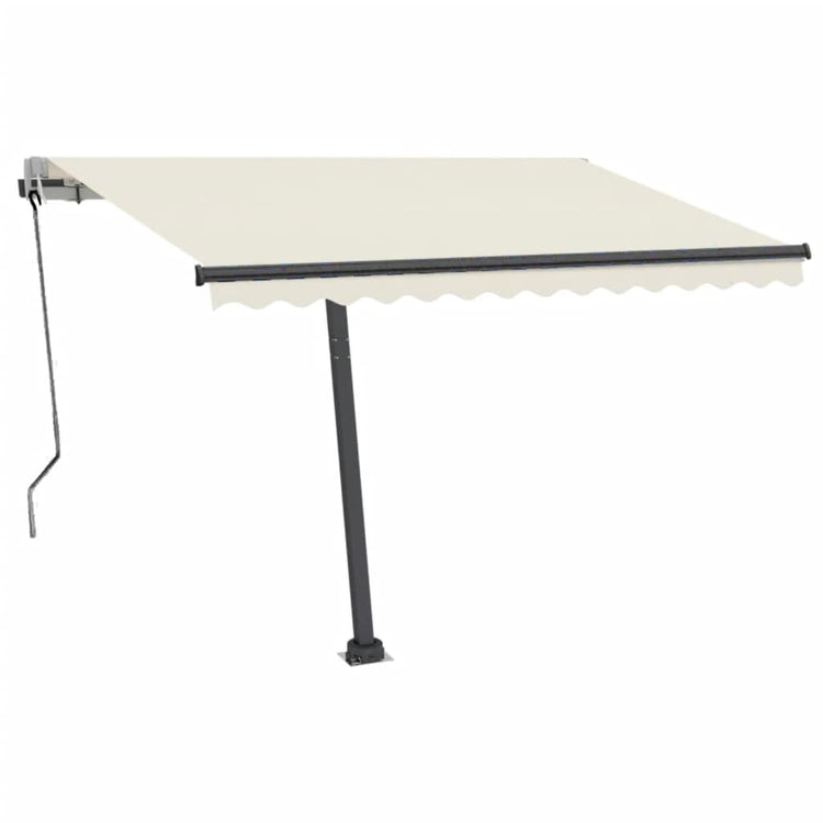 Vidaxl Luifel Automatik mit LED- und Windsensor 300x250 cm Creme Farbe