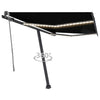 Vidaxl Luifel Automatik mit LED- und Windsensor 300x250 cm Anthrazit