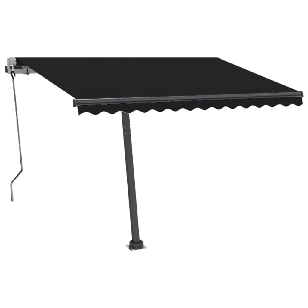 Vidaxl Luifel Automatik mit LED- und Windsensor 300x250 cm Anthrazit