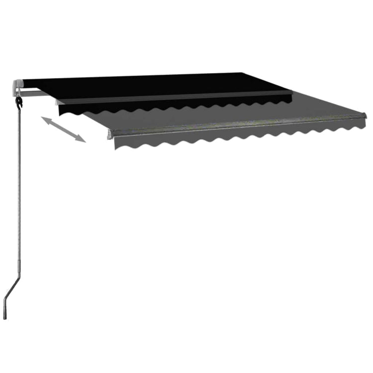 Vidaxl Luifel Automatik mit LED- und Windsensor 300x250 cm Anthrazit