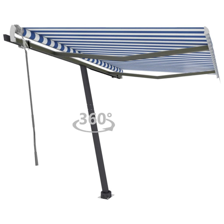 Vidaxl Laifel losgelöst 350x250 cm blau und weiß