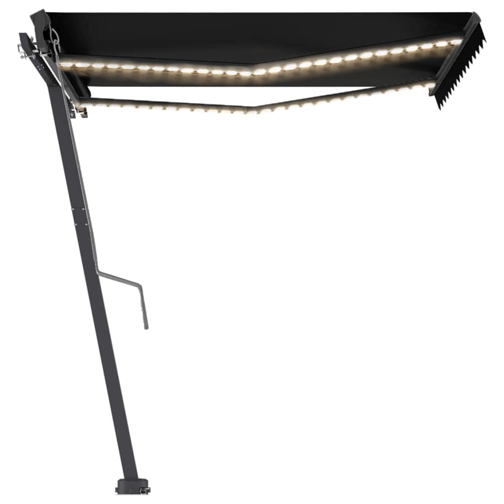 Vidaxl Luifel Automatik mit LED- und Windsensor 350x250 cm Anthrazit