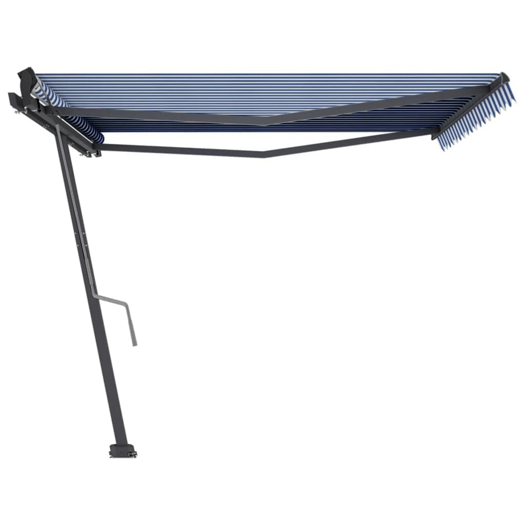 Vidaxl Laifel distanziert manuell erstreckt sich 400 x 300 cm blau und weiß