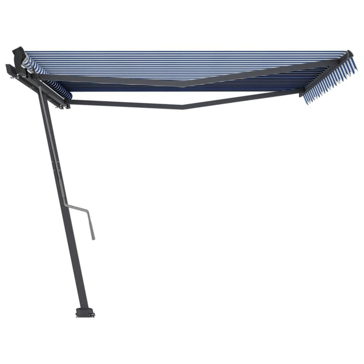 Vidaxl Laifel distanziert manuell erstreckt sich 400 x 300 cm blau und weiß