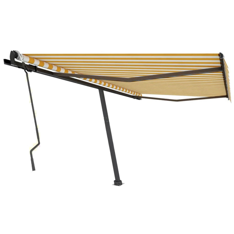 Vidaxl Laifel distanziert sich manuell 400 x 300 cm gelb und weiß