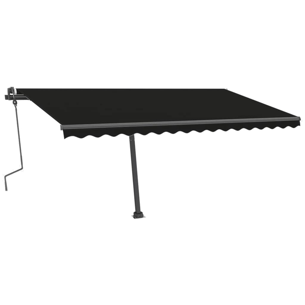 Der vidaxl luifel distanzierte sich manuell 400 x 300 cm Anthrazit