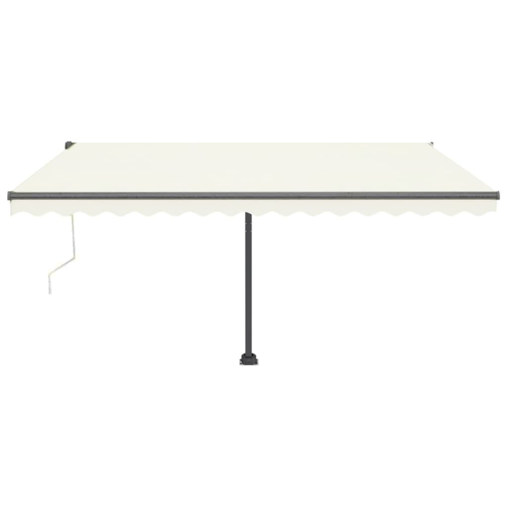 Vidaxl luifel kostenlos -ausstehende automatische 450x300 cm creme -gelenkt