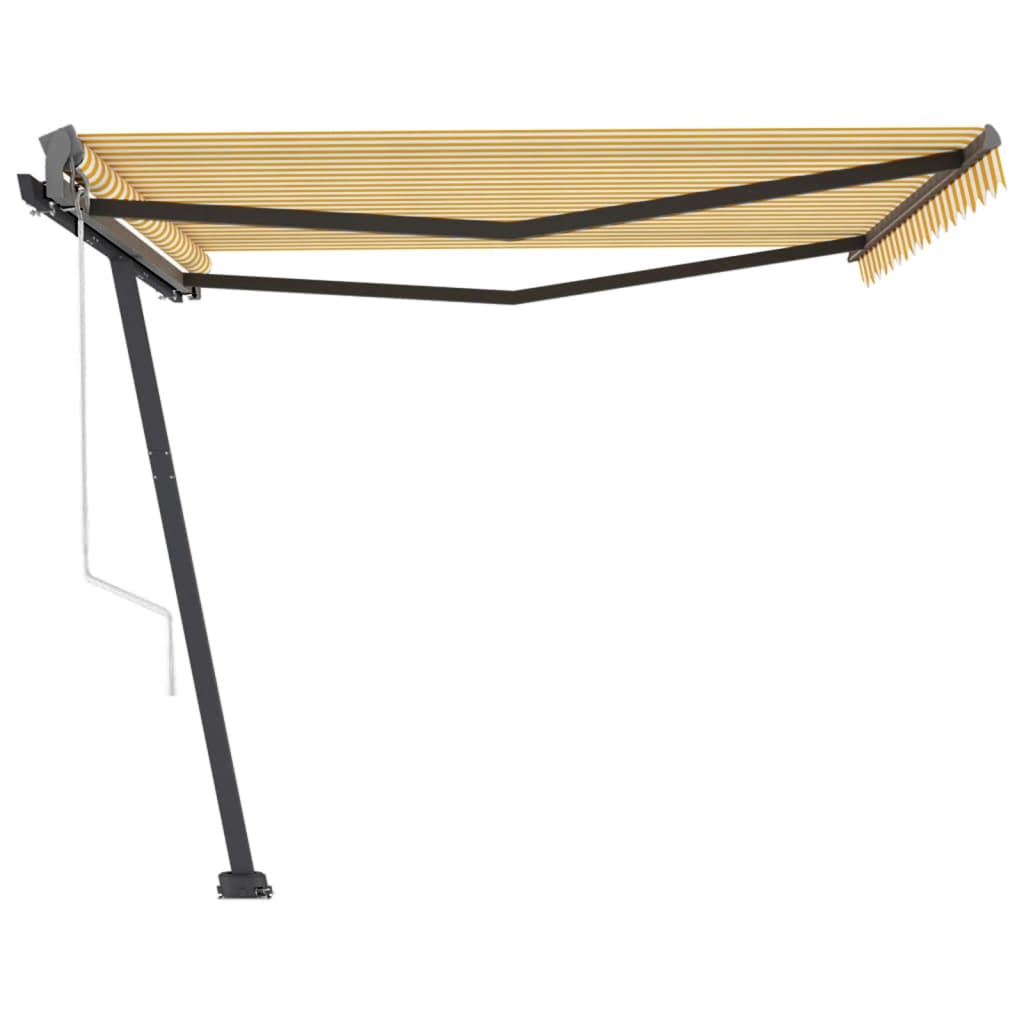 Vidaxl luifel kostenlos -Automatisch 450 x 300 cm gelb und weiß