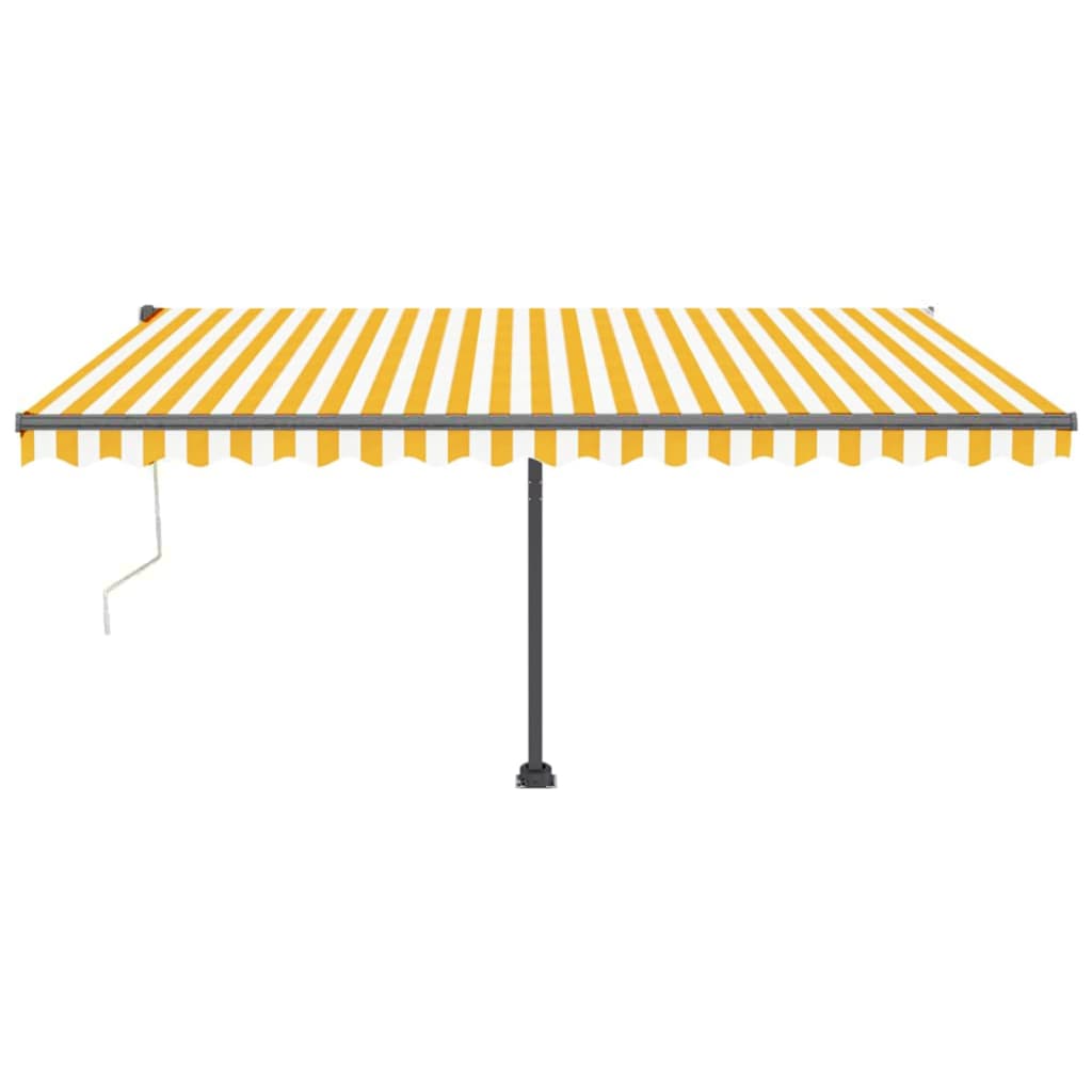 Vidaxl luifel kostenlos -Automatisch 450 x 300 cm gelb und weiß