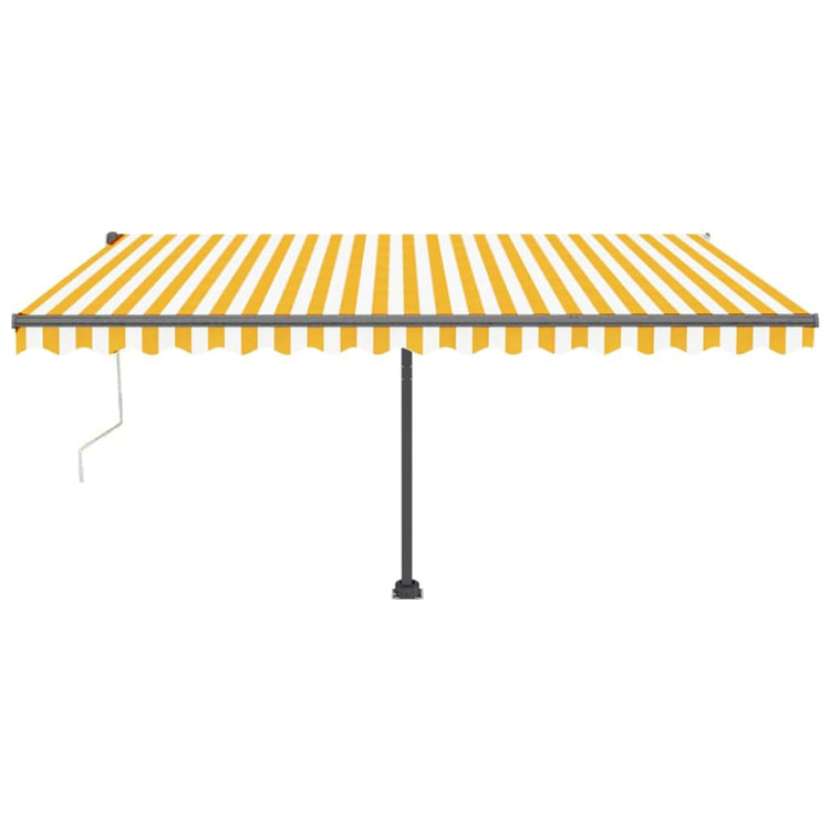 Vidaxl luifel kostenlos -Automatisch 450 x 300 cm gelb und weiß