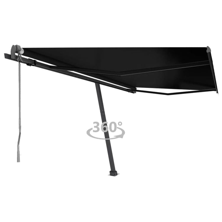 Vidaxl Laifel Free -ausstehende automatische 450 x 300 cm Anthrazit -geläutet