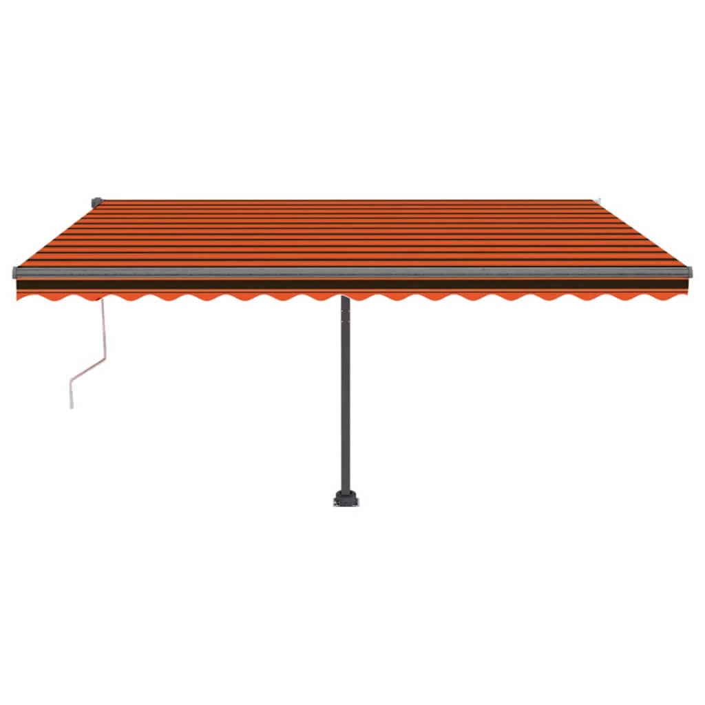 Vidaxl luifel kostenlos -Automatisch 450 x 300 cm orange und braun