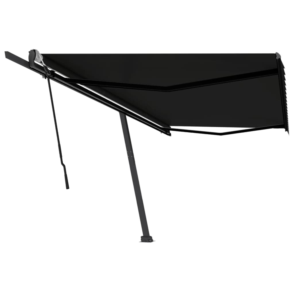 Vidaxl luifel distanziert manuell erstreckt sich 500 x 300 cm Anthrazit