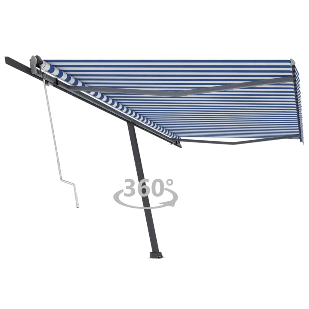 Vidaxl laifel kostenlos -ausstehende automatische 500x300 cm blau und weiß