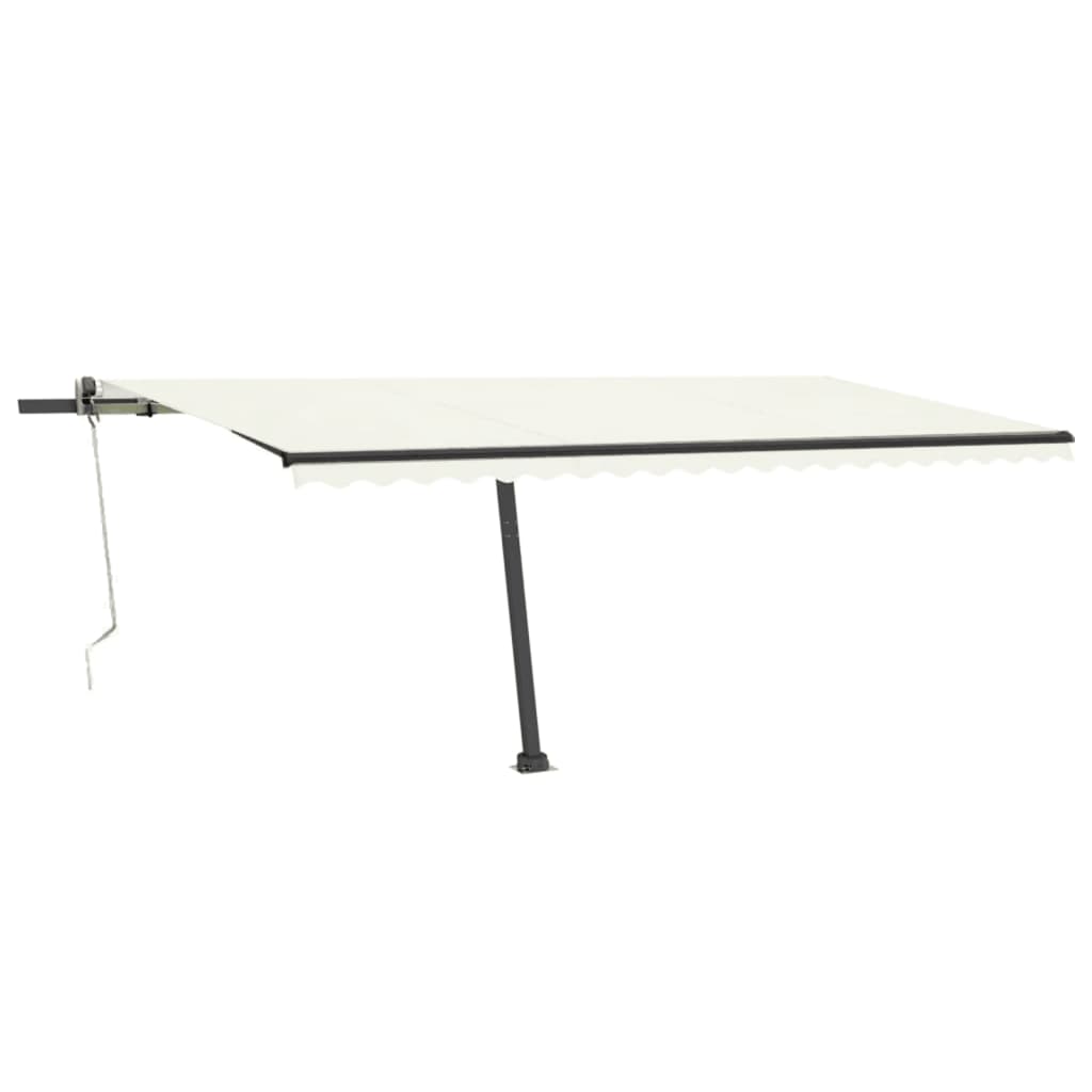 Vidaxl luifel kostenlos -ausstehende automatische 500x300 cm creme -gelenkt