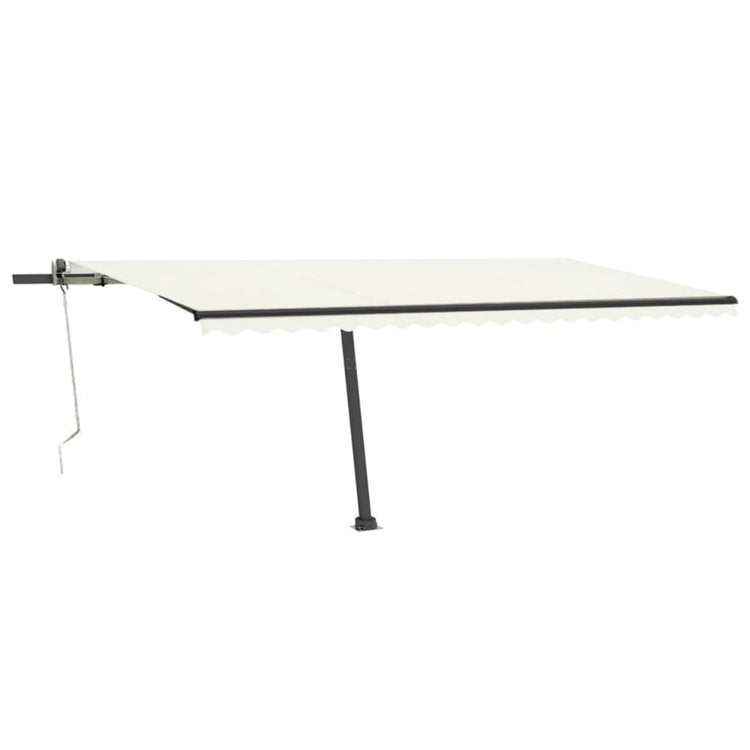 Vidaxl luifel kostenlos -ausstehende automatische 500x300 cm creme -gelenkt