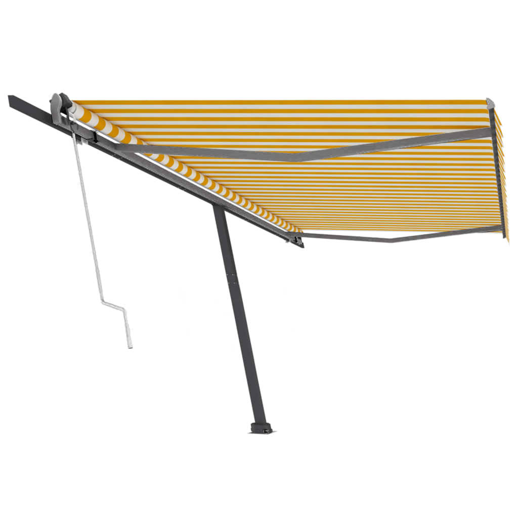 Vidaxl luifel kostenlos -Automatisch 500 x 300 cm gelb und weiß