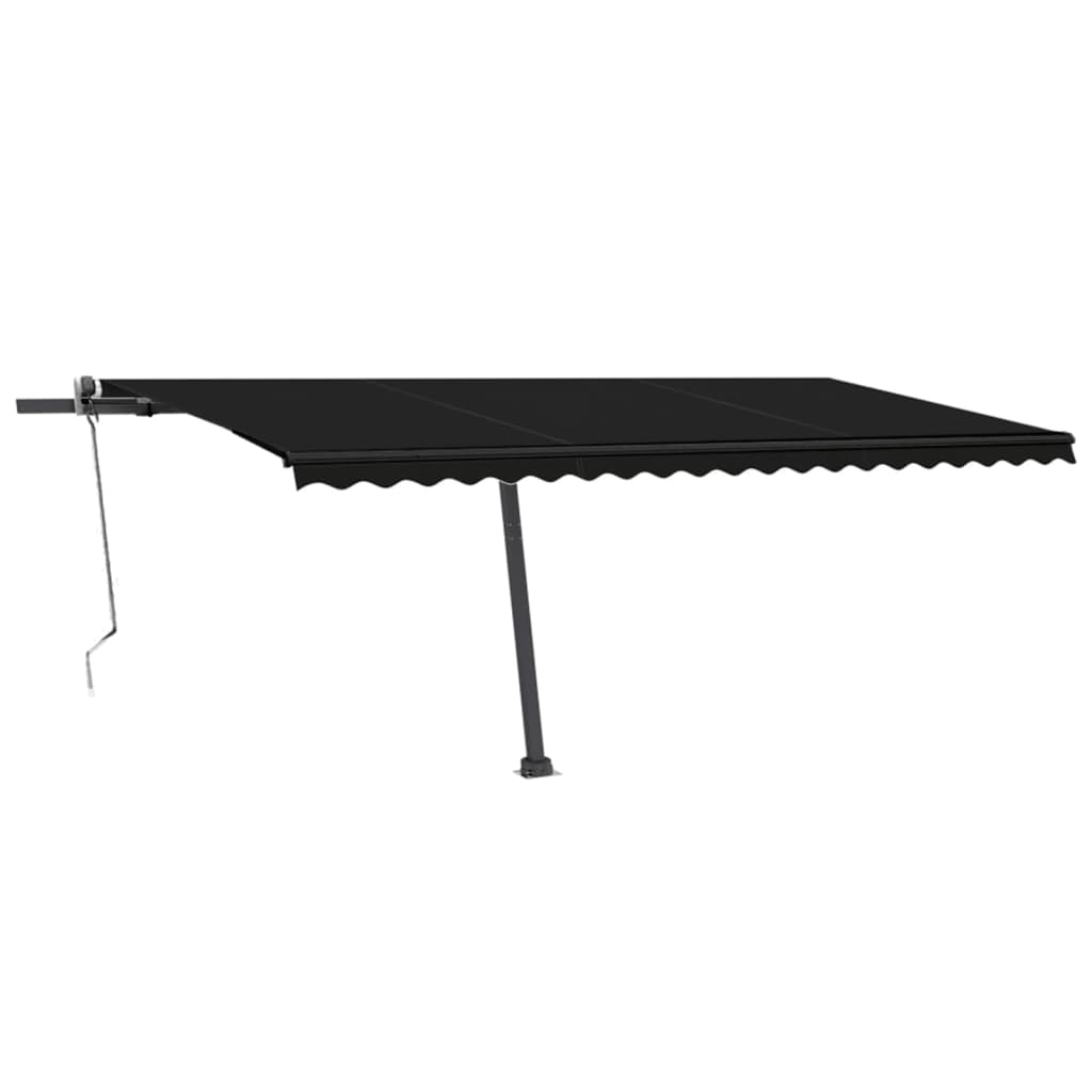 Vidaxl luifel kostenlos -ausstehende automatische 500 x 300 cm Anthrazit -Colored