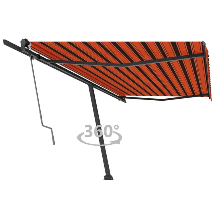 Vidaxl laifel kostenlos -ausstehende automatische 500x300 cm Orange und Braun