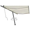 Vidaxl Luifel Automatik mit LED- und Windsensor 500x300 cm Creme Farbe